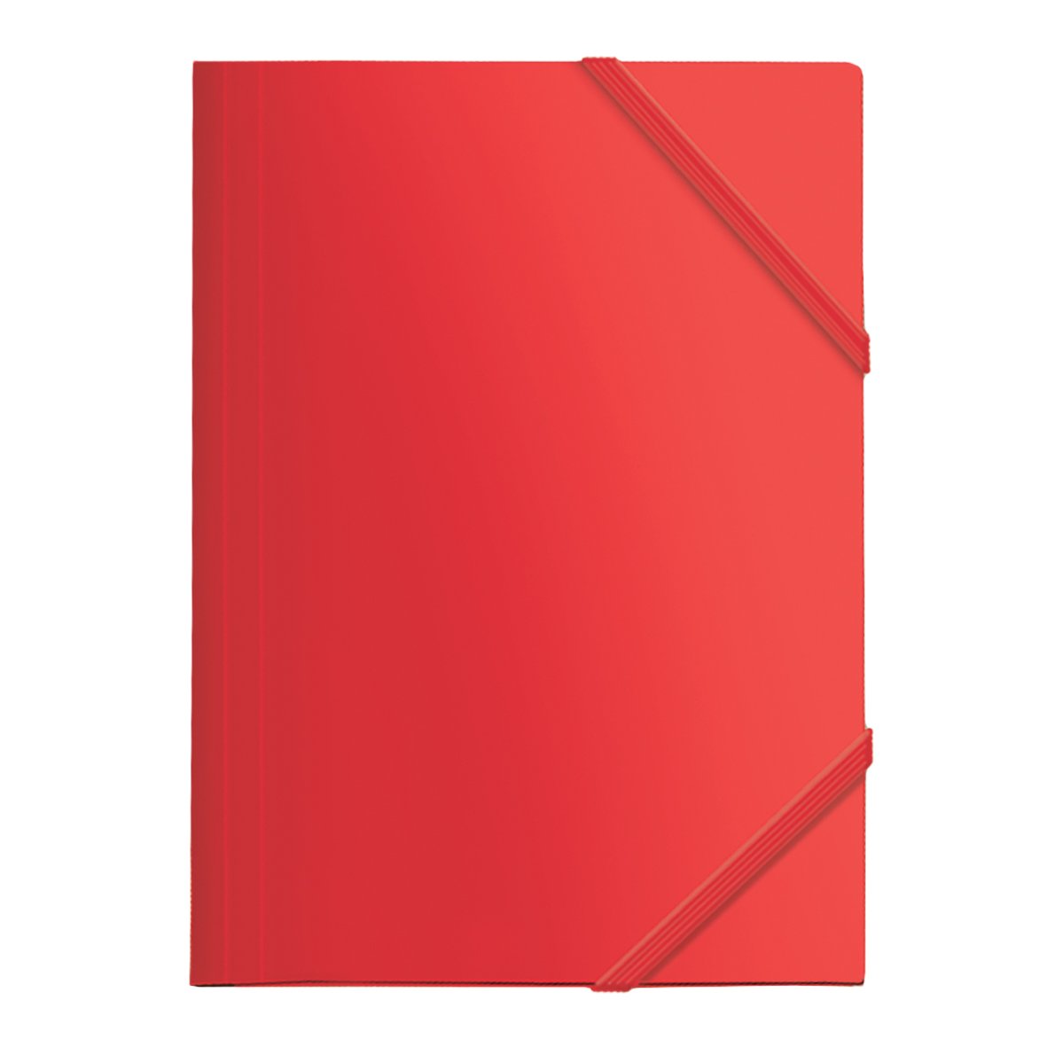 dohe 90601 – Folder Polypropylene, Flat Rubber, Red