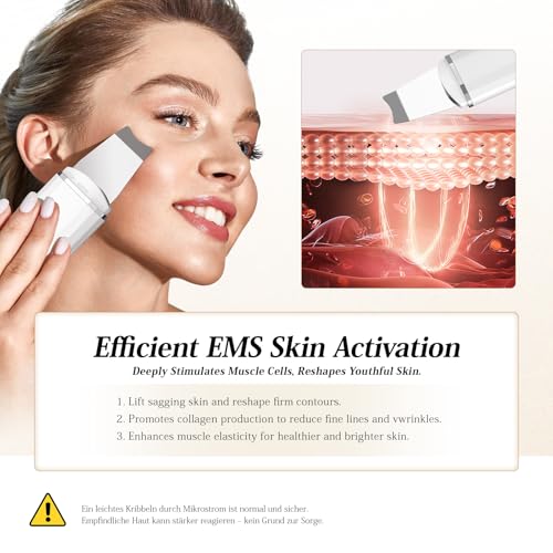 4 in 1 ANLAN Ultrasonic Skin Cleanser Facial Cleanser - Deep Cleansing, Vibrating Scrub, Facial Care and Blackhead Removal