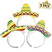 Joyousa Sombrero Party Hats - 9 Pack - Cinco De Mayo Decorations Fiesta Party Supplies