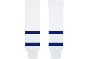 SIMY KNITS Canadian Made Classic Knit Hockey Socks, Team Colors, Ultimate Comfort & Durability, Senior to Junior Sizes