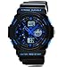 Fanmis Men's Women's Multi-function Cool S-shock Sports Watch LED Analog Digital Waterproof Alarm - Blue