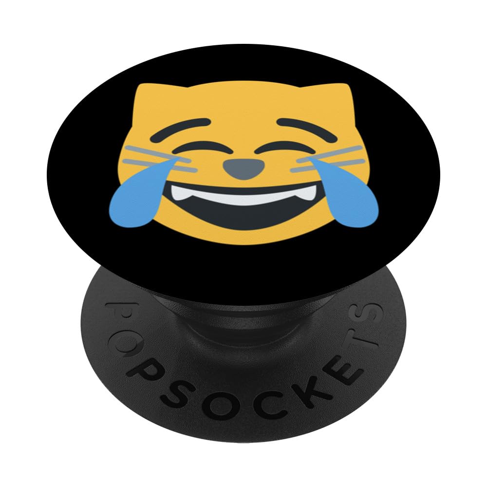Cat with Tears of Joy PopSockets Swappable PopGrip