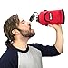 45 Degree Latitude Beer Growler 64oz Protective Carrier Tote Red Nylon & Neoprene Sleeve with Shoulder Strap (Bottle Sold Separately) - Red