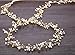 Bride Wedding Crystal Hair Vine Hair Accessories, 20 Inches Pearl and Crystal Beads Bridal Hair Vine Headband Wedding Head Pieces for Women and Girls, Gold