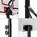 Smartxchoices Portable Height-Adjustable Basketball Hoop Stand Goal System Steel Pole with Backboard and Wheels for Kids Teenagers Youth Indoor Outdoor