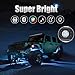 RGB LED Rock Lights -8 Pod Lights with Phone App/Remote Control & Timing & Music Mode & Flashing & Automatic Control & Color Grad Multicolor Neon Lights Under Off Road Truck SUV ATVthumb 3