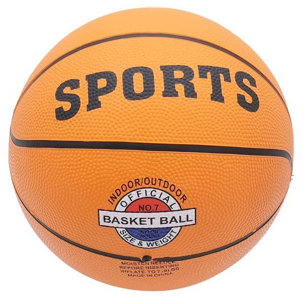 YSAMAX 1 x Basket Ball Size 7 for Kids, Adults, Men, Women Indoor Outdoor Gaming Sports Playing, High Durability Good Grip Rubber