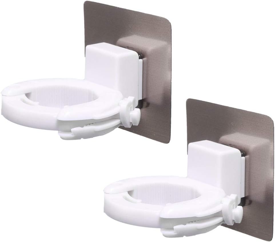 HEMOTON 10pcs Shampoo Holder Hook Adjustable WallMounted