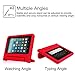 Fintie Shock Proof Case for All-New Amazon Fire 7 Tablet (7th Gen, 2017) - Kiddie Series Light Weight Convertible Handle Stand Kids Friendly Cover, compatible with Fire 7 (5th Gen, 2015), Red
