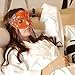 iBest - Orange Cold and Hot Therapy Gel, Eye Mask, Sleep Mask, Sleeping Mask for Women, Hot Cold Pack (Orange)