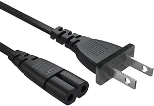 TONIWA AC Power Cord Compatible with Sony PS5 / PS4 / PS3, Xbox One S/X, Xbox Series X/S Game Console, TCL Roku Smart LED LCD HD TV