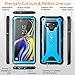 YOUMAKER Kickstand Case for Galaxy Note 9, Full Body with Built-in Screen Protector Heavy Duty Protection Shockproof Rugged Cover for Samsung Galaxy Note 9 6.4 Inch - Blue