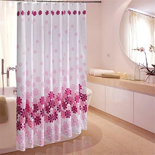 RFVBNM Thickened waterproof bath account mildew Shower curtain bathroom partition polyester shower curtain 220cm W200cm L