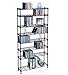 Atlantic Maxsteel 8 Tier Shelving - Heavy Gauge Steel Wire Shelving for 440 CD/228 DVD/264 BluRay/Games Media in Black - 3020 primary