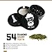 Mr. Herb Grinders - Best Grinder For Spice and tobacco - Crusher for Herbs with Keef Catcher Tool - Silicone Kief, 4 Pieces 1.96 inch (Black)