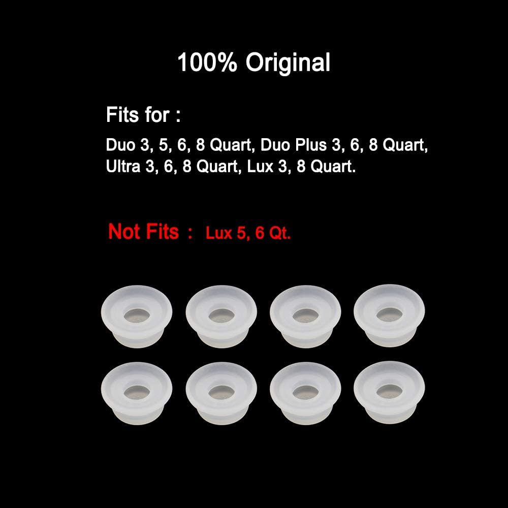Float Valve Silicone Caps by WISH 8 Pack Original Float Valve Gaskets for Instant Pot Duo 3 6 8