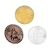 OutTop 3 Pcs Art Gold Plated Bitcoin Collection Coin Home Room Office Decoration (A)