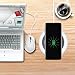 Fast Wireless Chargers, HAISSKY Fast Charge for Samsung Galaxy S9 Note 8/5 S8 S7, Ultra-Thin Qi Wireless Charging Pad Stand for All Qi-Enabled Devices
