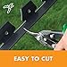 EasyFlex Heavy-Duty No-Dig Landscape Edging with Anchoring Spikes, 1.7 in. Tall Straight Top Commercial Grade Plastic Garden Border, Pack of (8) 20' Coils, Black (3100-20C-8) 160 Foot