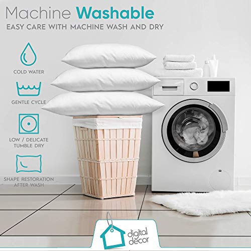 Digital Decor Set of 2 100 Cotton Hotel Pillows Made in USA