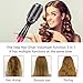 Hair Dryer Brush, Looffy 3 in 1 One Step Hair Dryer & Volumizer, Negative Ion Air Hair Brush, Electric Rotating Hot Air Brush, Salon Styler for Straightening, Curling, Blow Dryer Straightener - Black