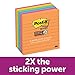 Post-it Super Sticky Notes, Rio de Janeiro Colors, Great for Reminders, 67% Plant-Based Adhesive by Weight, 4 in. x 4 in, 6 Pads/Pack, (675-6SSUC) primary