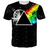 Uideazone Men's Fashion 3D Creative Graffiti Print Hip Hop Style T-Shirts