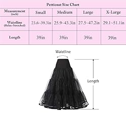 WOWBRIDAL Women's Ankle Length Petticoats Wedding