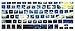 HRH Silicone Keyboard Cover Skin for MacBook Air 13,for MacBook Pro 13/15/17 (with or w/Out Retina Display, 2015 or Older Version),for iMac Older USA Layout,Starry Night