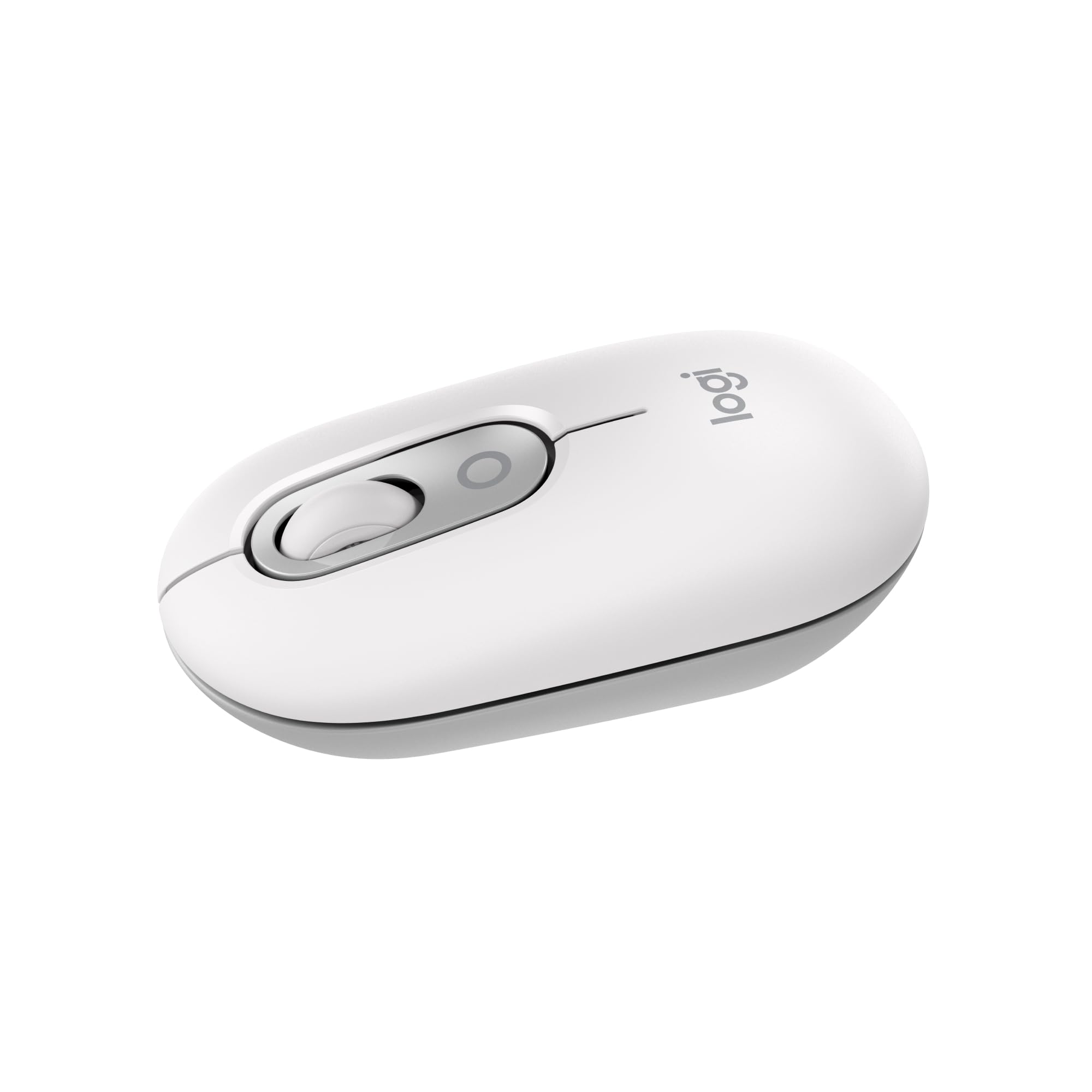 Photo 1 of Logitech POP Mouse, Compact and Portable Wireless Bluetooth Mouse with Programmable Buttons and Quiet Clicks, Easy-Switch Between up to 3 Devices, Laptop, Tablet, PC - Off-White