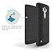 LG G4 Holster Belt Clip Case: Stalion® Secure Shell & Kickstand Combo (Jet Black) 180° Degree Rotating Locking Swivel + Shockproof Protection (Not for G5)