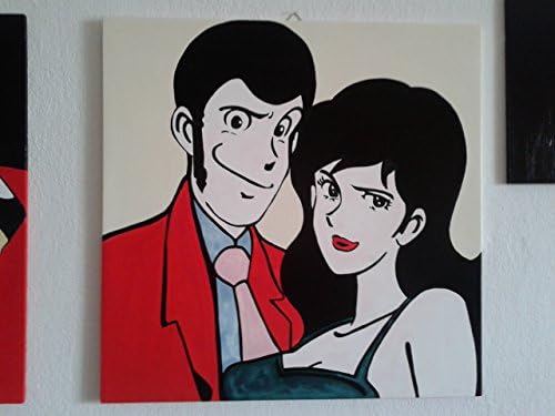 Lupin III & Margot Framework Comics Hand Painted Series Lupin III (30 x 30 cm Format)
