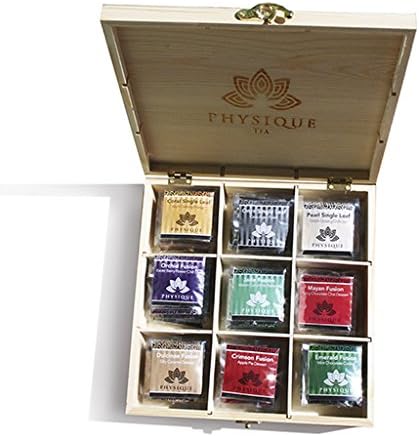 Physique Tea Japanese Wooden Tea Gift Box- Make Your Own Personalized Gift Variety Chest