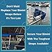 EZ-Xtend Premium Pontoon Boat Accessories Adjustable Bimini Top Strap with Double Snap Hook Stainless Steel Boat Bimini Top Hardware, Pontoon Canopy Replacement Straps (Package of 1, Black 36