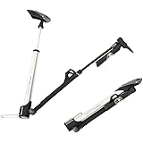 GIYO(ジーヨ) 携帯用マイクロフロアポンプ [GM-71] シルバー IN-LINEゲージ 仏・米式バルブ対応