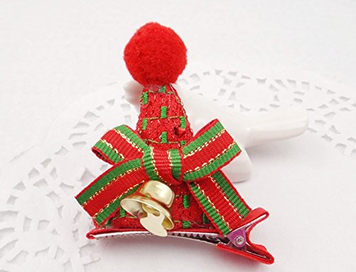 CAKYE Baby Girls' Christmas Outfits Infant Newborn 5PCs Santa Tutu Dress Set (Small(3-6 Months), Red) - Thumbnail 3