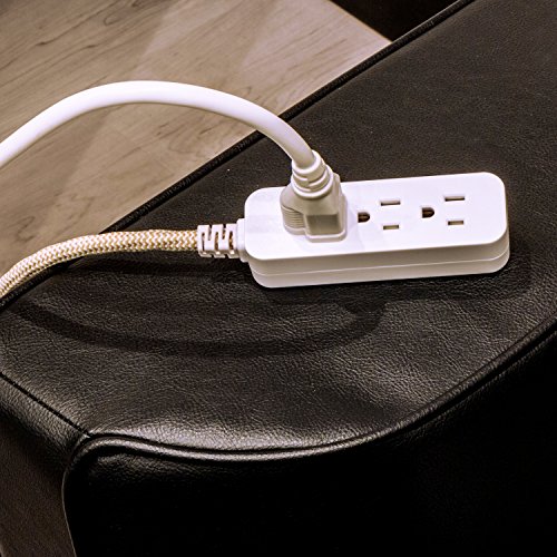 Cordinate 10 ft Designer Extension Cord with Surge Protection & Low-Profile Plug - Image 6