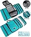 Pro Packing Cubes Travel Toiletry Bag - Packs Flat To Save Space - Waterproof Hanging Toiletries Kit For Men and Women - Aqua-Gray