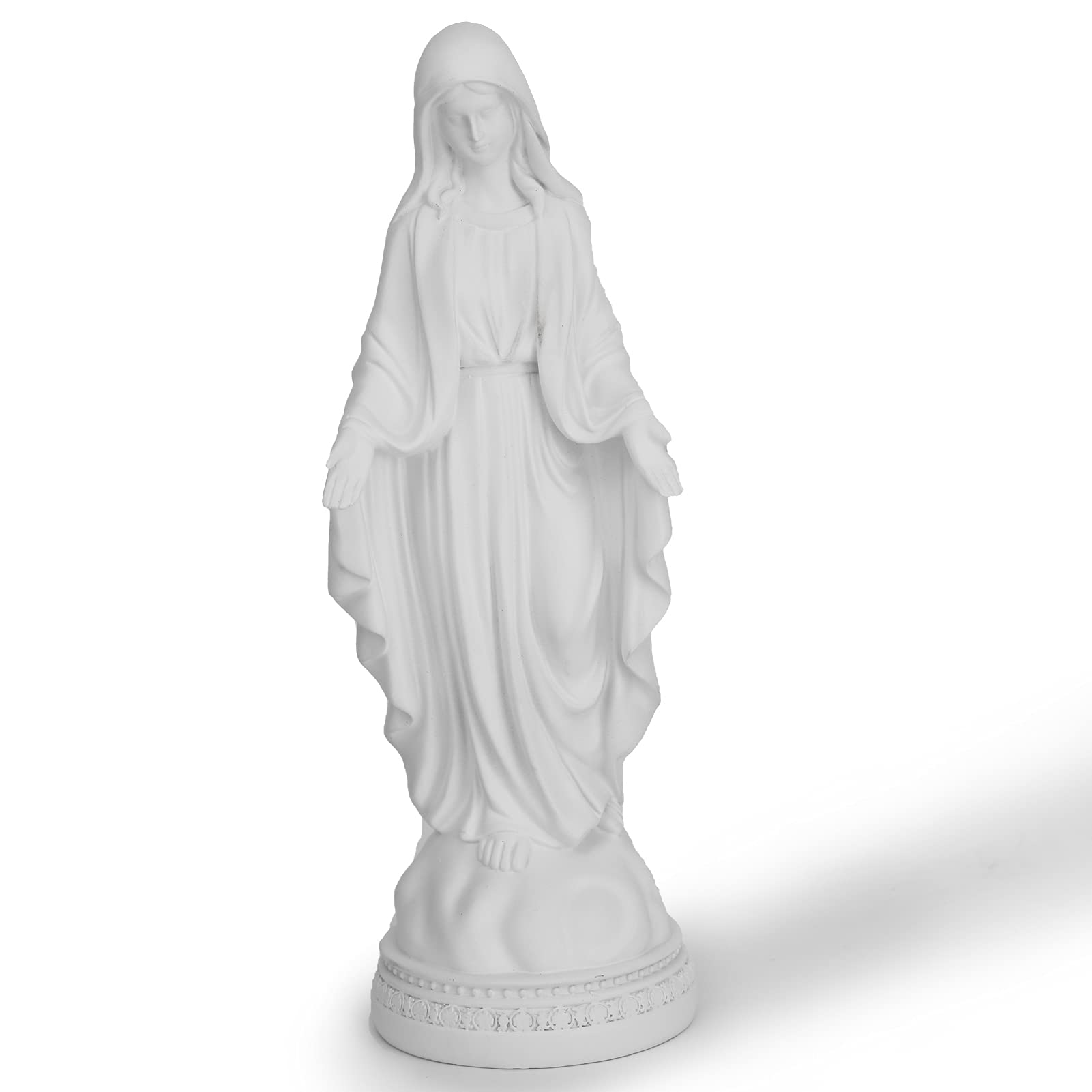 Photo 1 of Magicsculp 12 Inch Blessed Virgin Mary Decorative Figurine?Catholic Religious Gifts 12 Inch Resin Statue Figurine (White)…