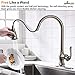 APPASO 3 Hole Kitchen Faucet with Pull Down Sprayer Stainless Steel Brushed Nickel, 2 Hole Pull Out Kitchen Sink Faucet with Side Single Handle and Soap Dispenser