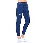 Dagacci Medical Uniform Jogger Scrub Pants for Women and Men Unisex 4-Way Stretch Workwear Professionals Scrubs Pants
