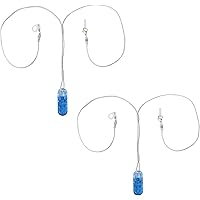 Lexziuo 2PCS Hearing Aid Anti-Loss Clip & Lanyard Set - Safety Retainer for 7mm/9mm Silicone Loops with Storage Case - for Ad