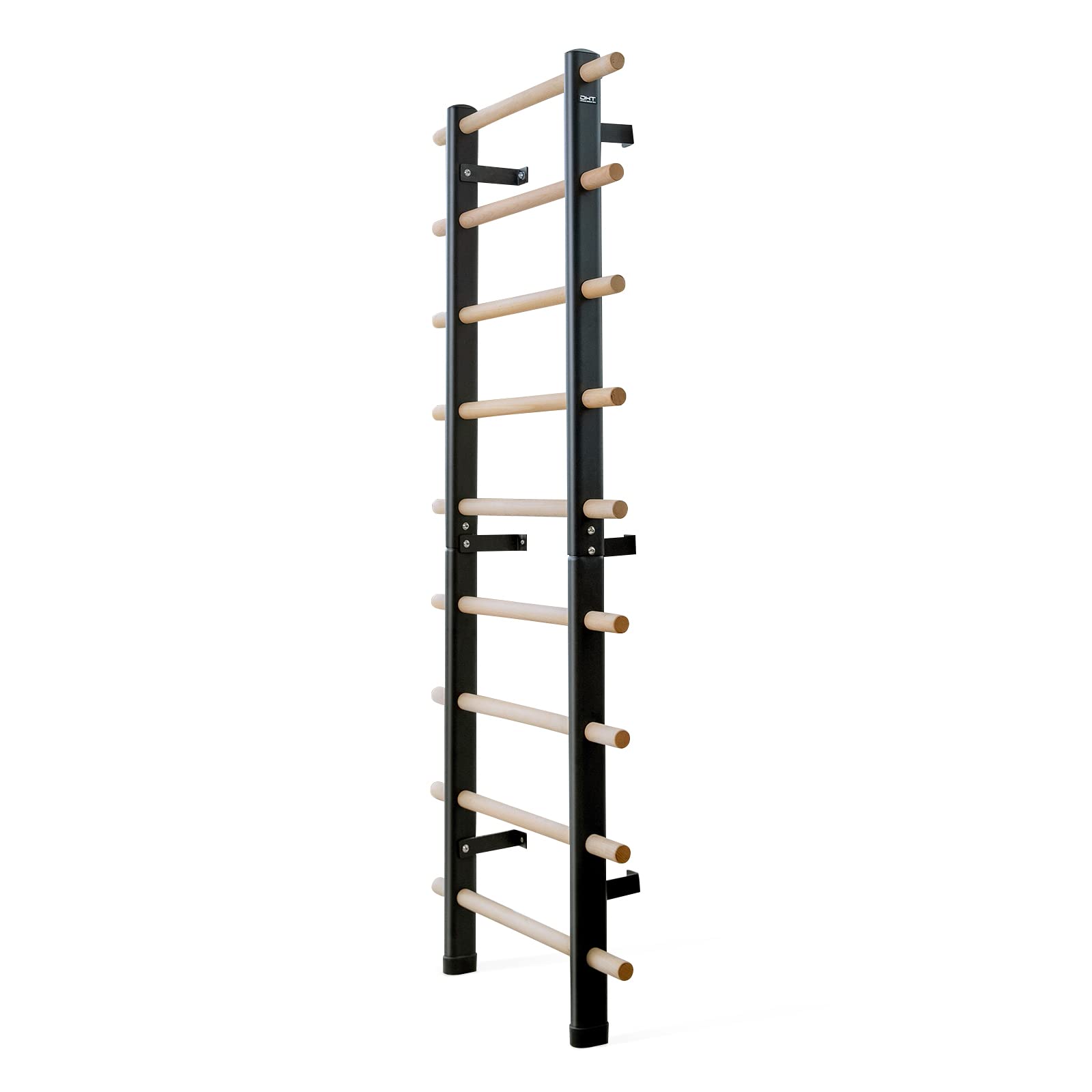 DHT Double Bar Bracket For Swedish Ladder - Adjustable Dip Bar For Home Gym