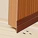WeiBonD Weather Stripping Door Seal - Under Door Draft Stopper, Self-Adhesive Door Bottom Seal Strip, Anti-Noise, Anti-Bug Door Sweep (Brown)