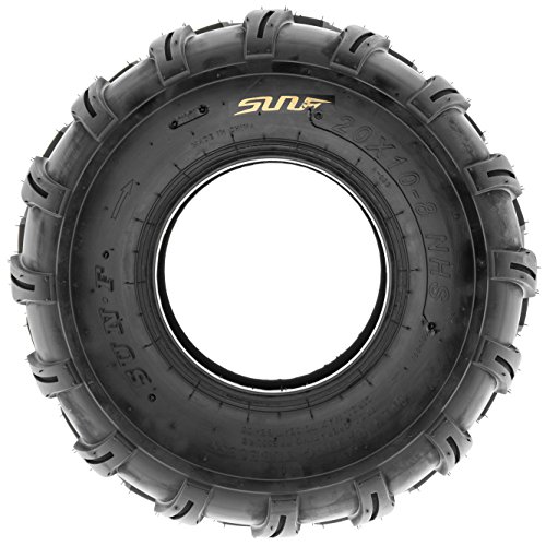 SunF Knobby ATV Sport Tires 20x108 20x10x8 4 PR A003 (Set Pair of 2
