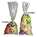 Cellophane Bag 200 PCS Clear Cello Treat Bags Party Favor Bags for Gift Bakery Cookies Candies Dessert with 200 PCS Metallic Twist Ties (4