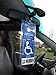 Mirortag Silver plus 2 Hooks by JL Safety- Handicap Tag Holder Magnetically Attached & Detached to/from Rearview Mirror