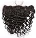 HC hcremyhair Deep Wave Frontal Lace Closure Pre plucked 13x4 Free Part Brazilian Virgin Hair Frontals with Baby Hair Bleached Knots Natural Color 14 Inch