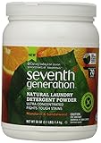 Seventh Generation  Natural Laundry Detergent Powder, Mandarin and Sandalwood, 50 Ounce