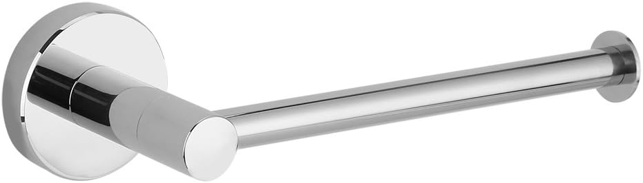 Single Bar Bathroom Paper Roll Holder 304 Stainless Steel Wall-Mounted Paper Rack Towel Shelf Toilet Accessory Attachment for Bathroom Kitchen Hotel Toilet